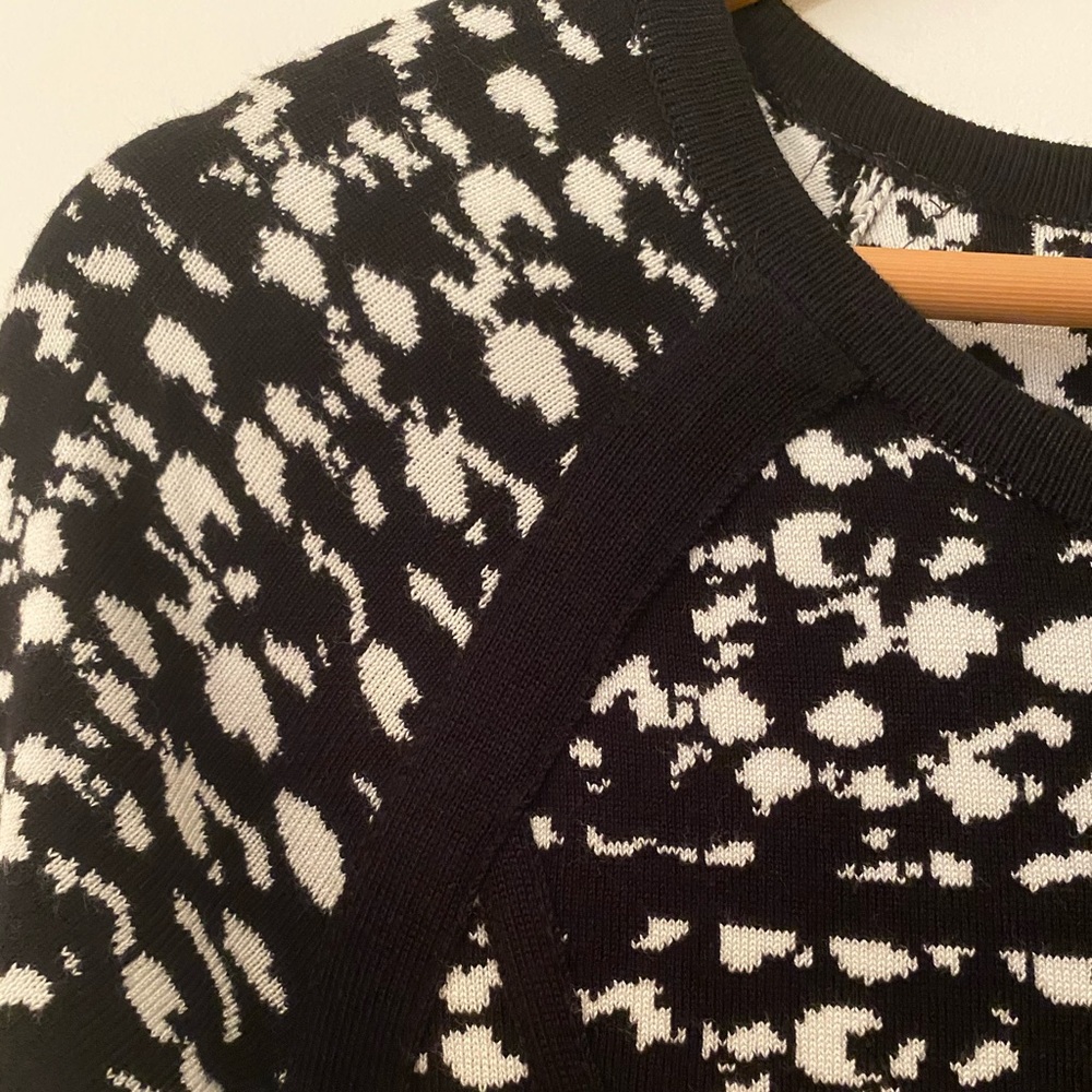 Black and white fit and flare mini dress - Picture 6 of 8
